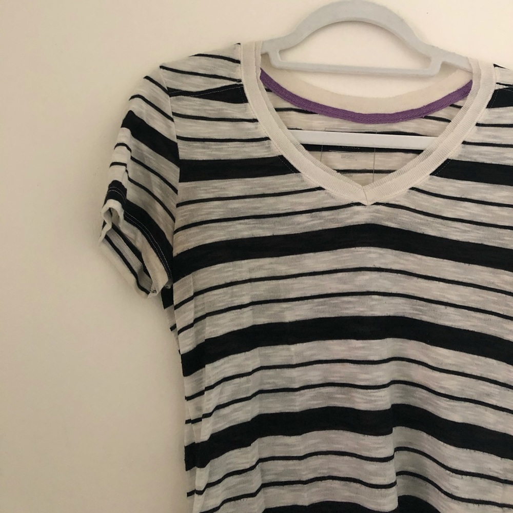 Black and white striped shirt